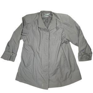 Vintage Fleet Street Mid Length Coat Womans 14 Beige Grandma Cottage Core Lined